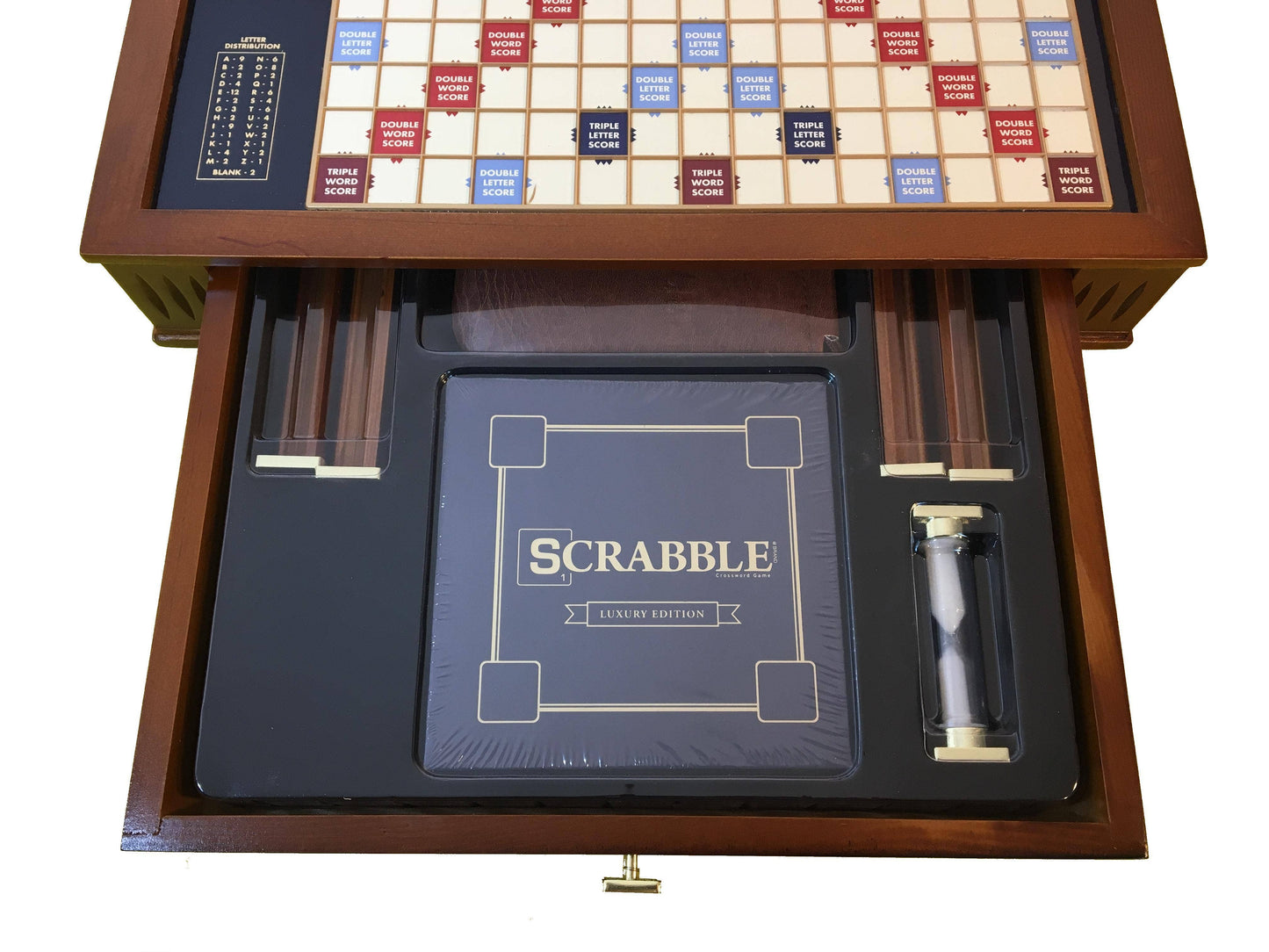 Scrabble Trophy Edition with Rotating Game Board