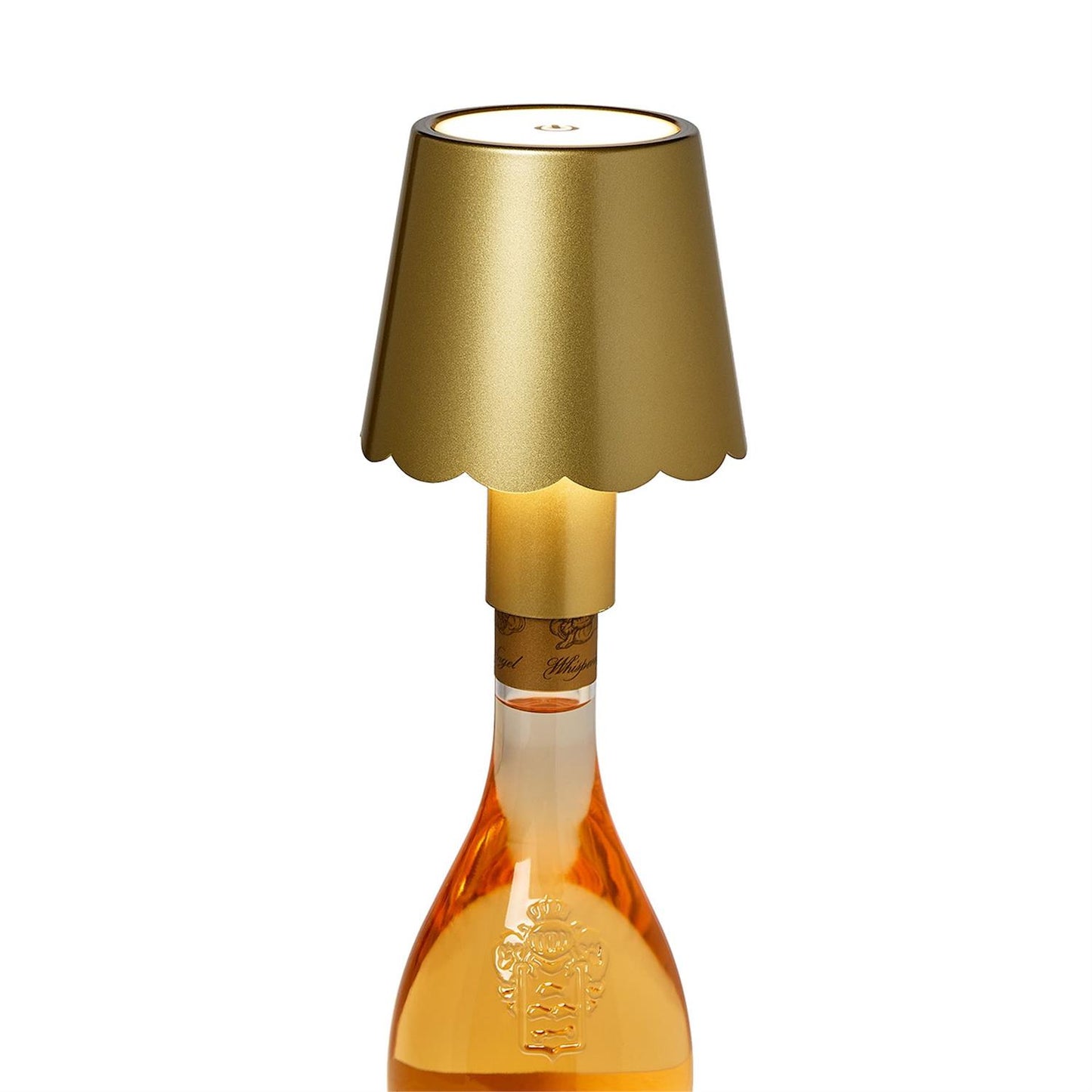 LED Cordless Gold Lampshade for Bottles