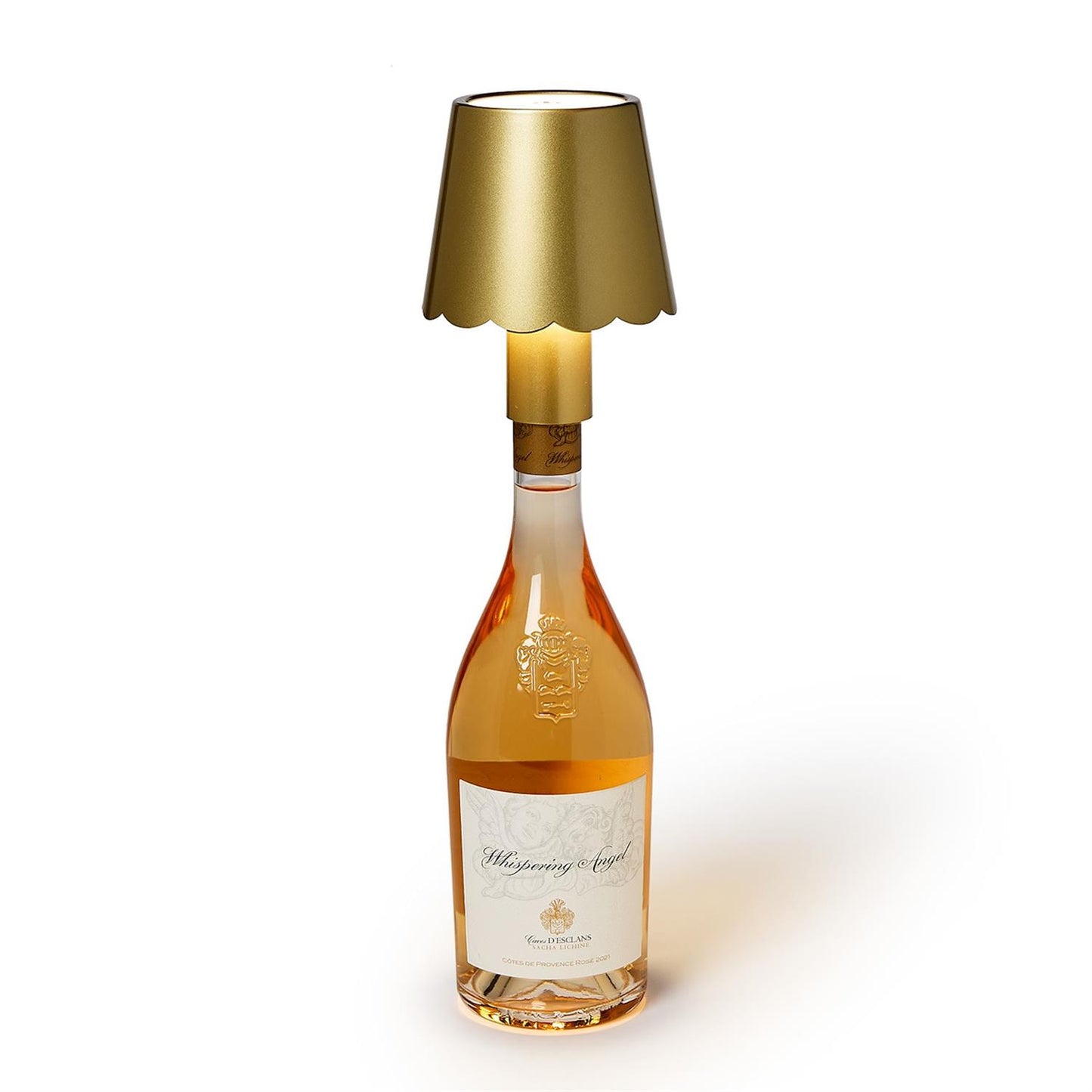 LED Cordless Gold Lampshade for Bottles