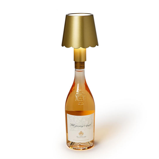 LED Cordless Gold Lampshade for Bottles