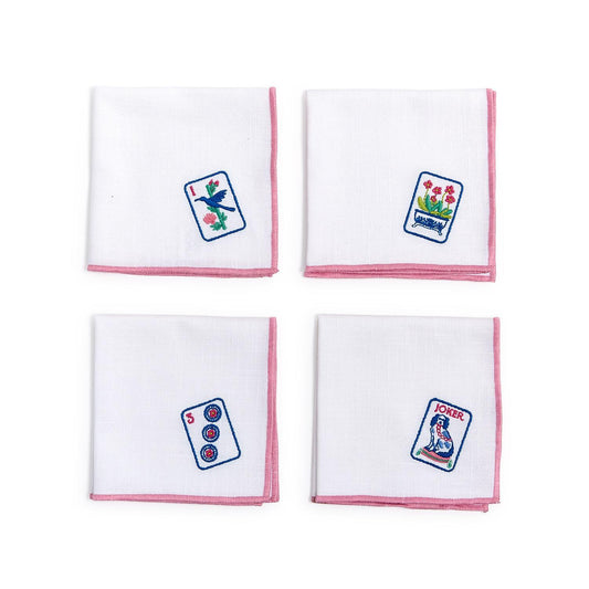 Mahjong Cloth Cocktail Napkin Set