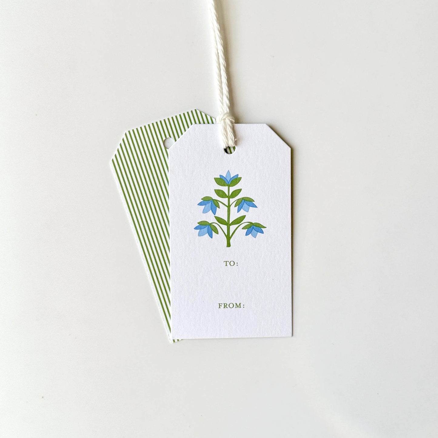 Gift Tags - Delphinium/Block