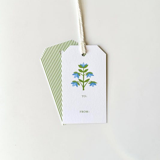 Gift Tags - Delphinium/Block