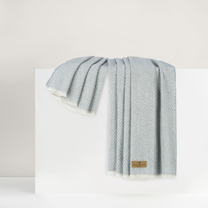 Crystal Blue Hudson Valley Throw