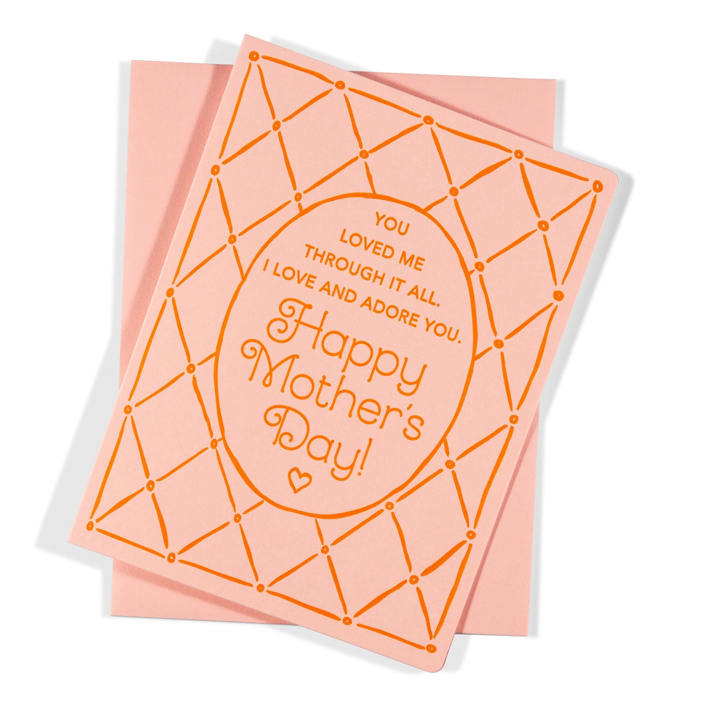 Letterpress Greeting Card | Adore You Mom
