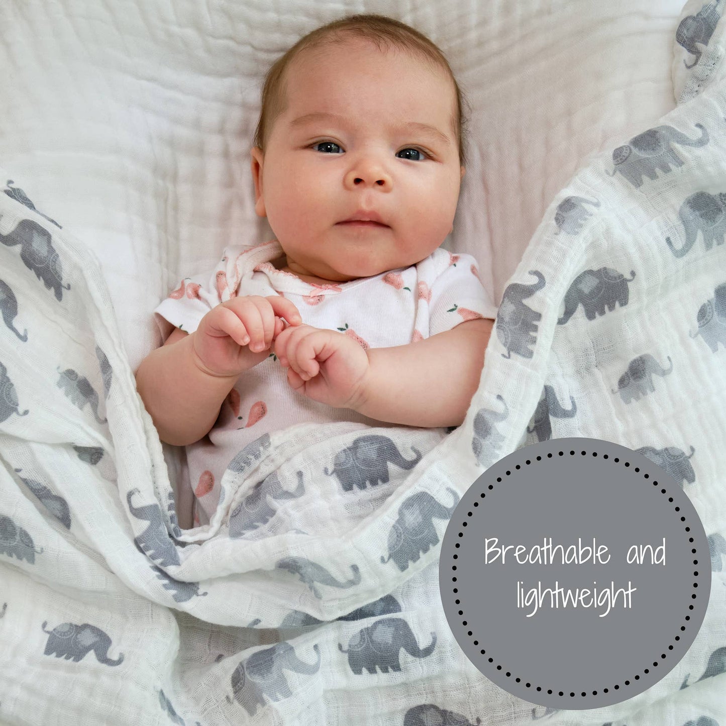 Elephantastic Baby Swaddle Blanket