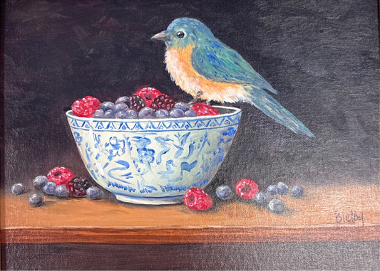 Bird Eating Berries