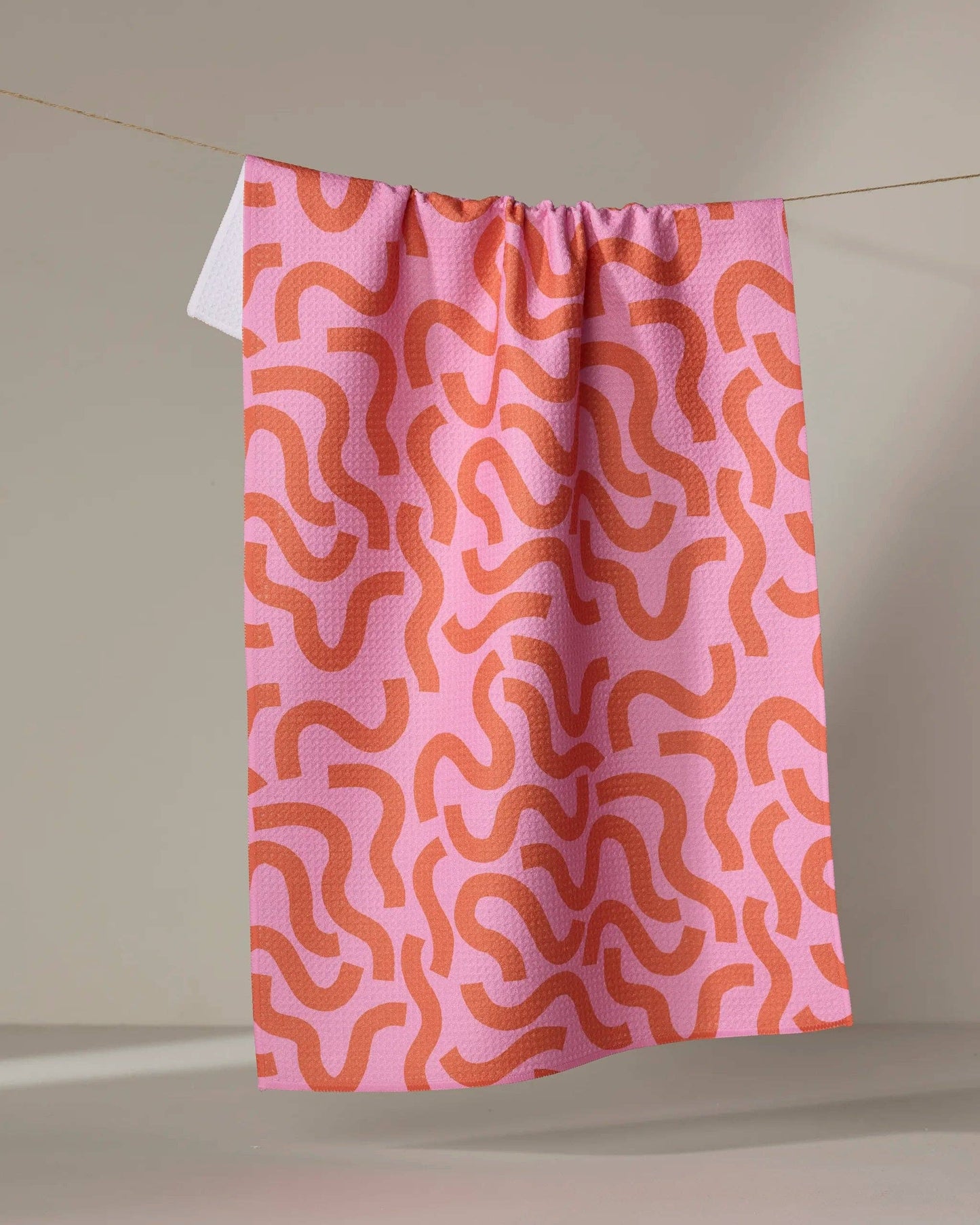 Abstract Snake Tea Towel