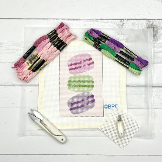 Paris Macarons Needlepoint Design
