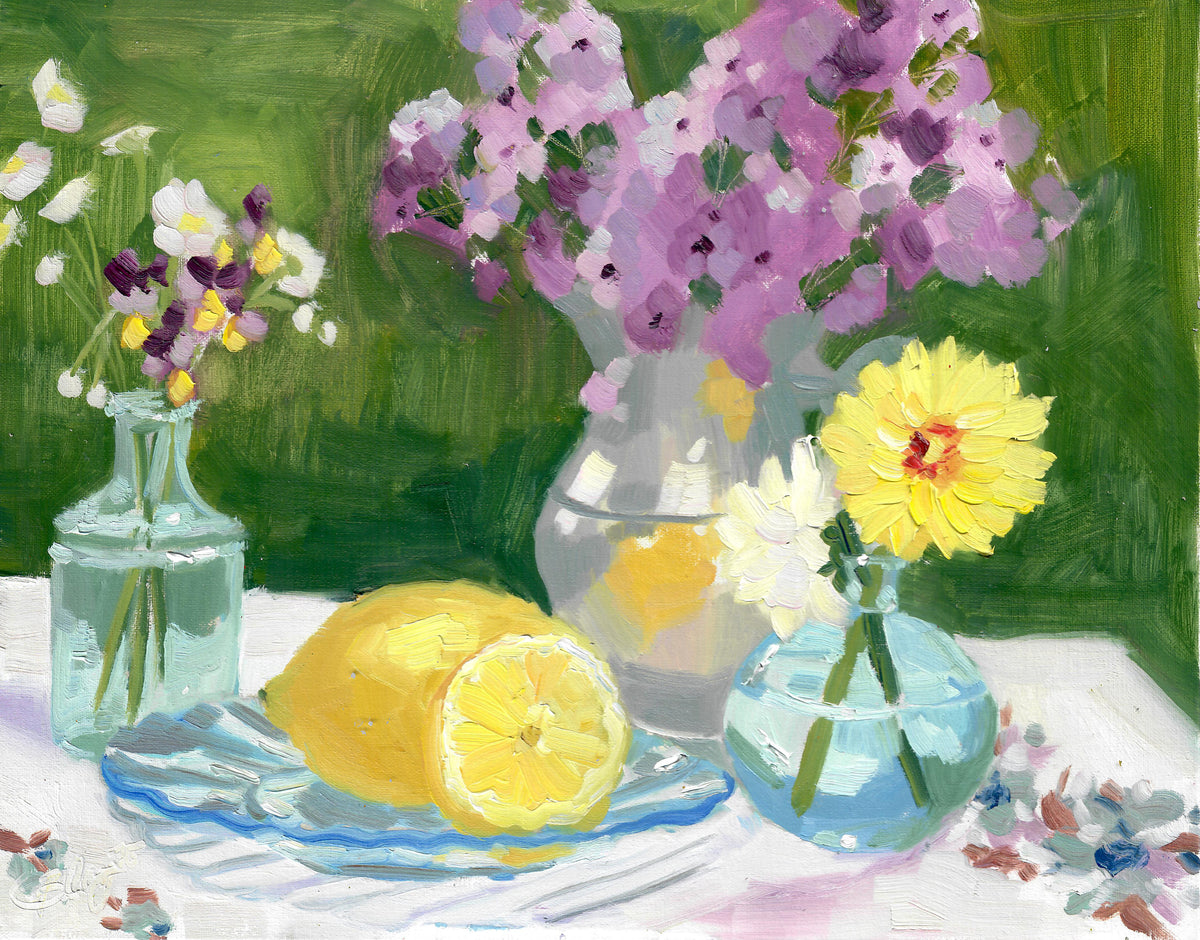 Wild Phlox and Lemon Tea
