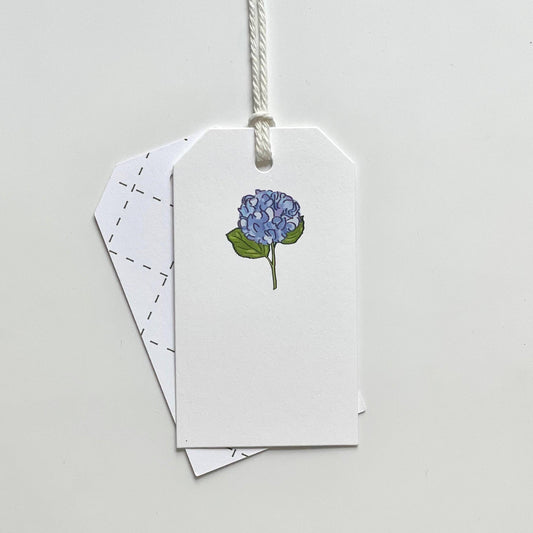 Gift Tag Set - Blue Hydrangea