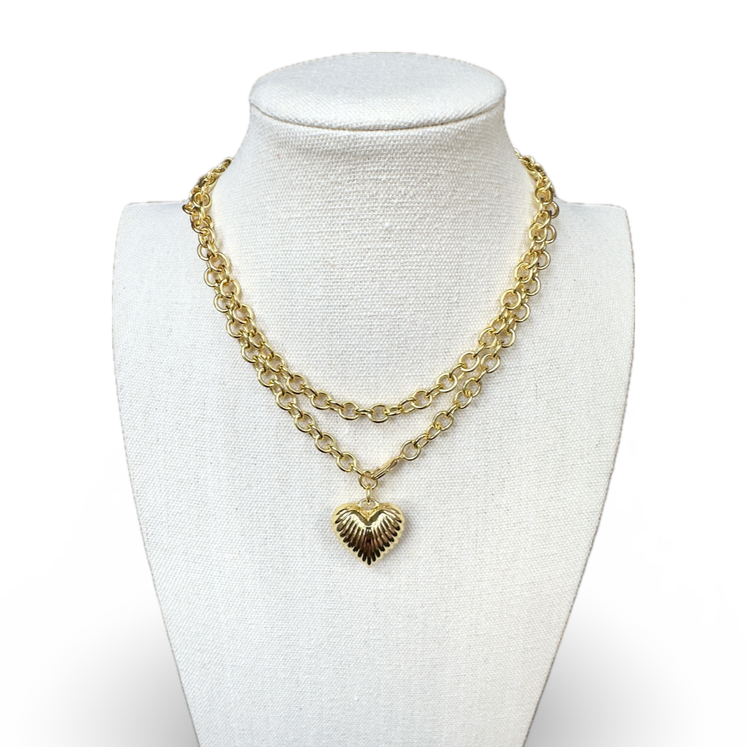 Puffy Heart Necklace