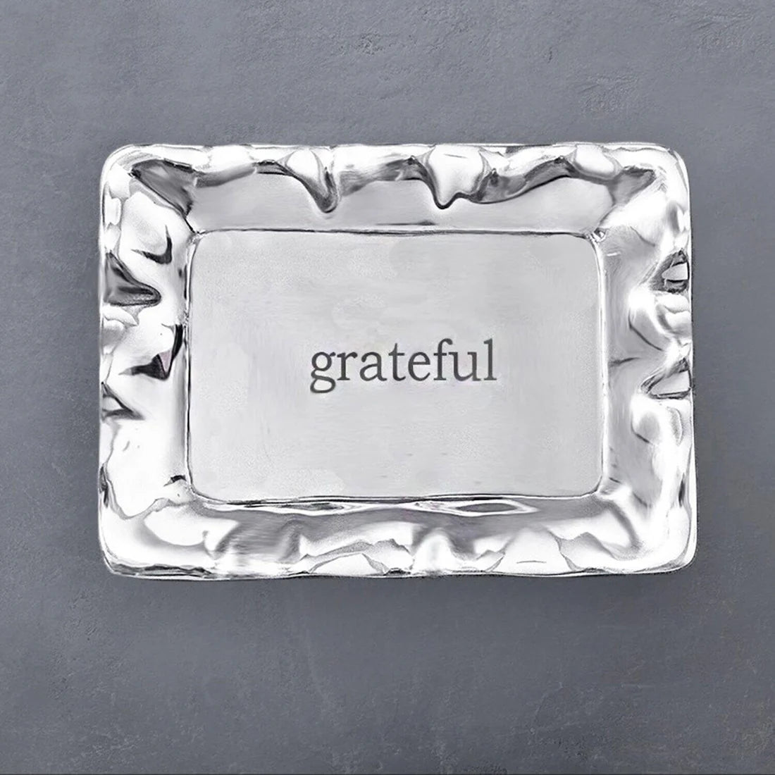 Vento Engraved "Grateful" Tray