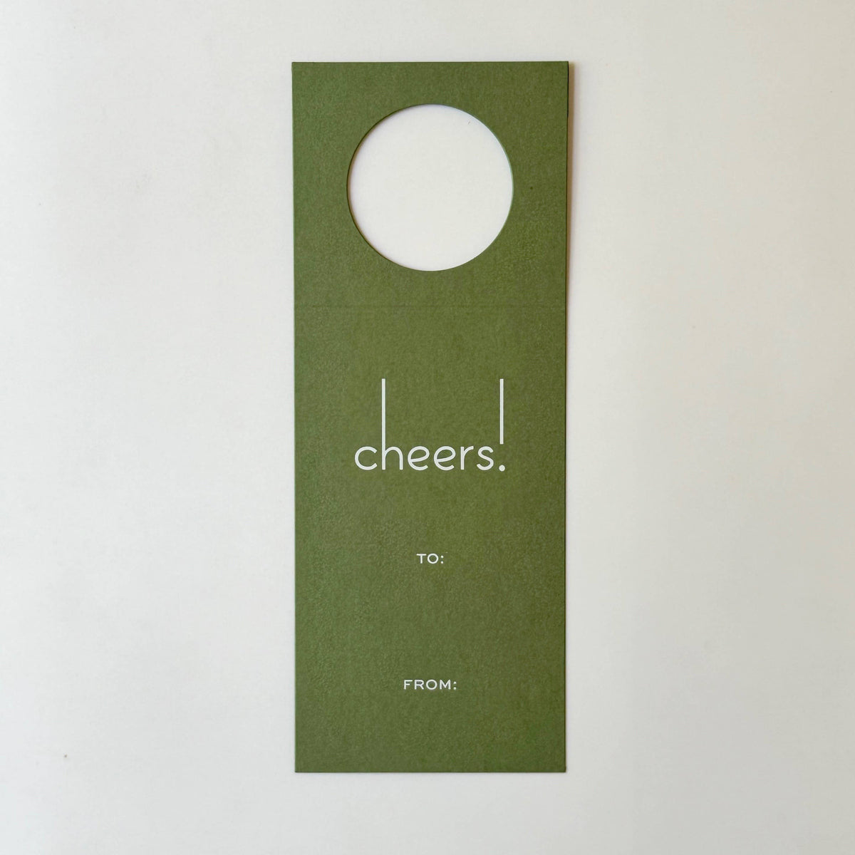 Cheers 25, Green - Wine Tag