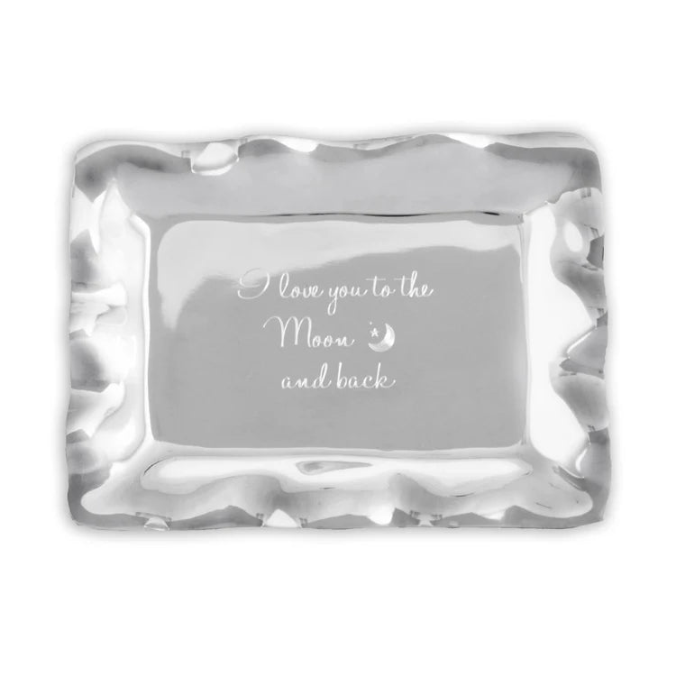 Vento Engraved Tray "I Love you to Moon and Back"