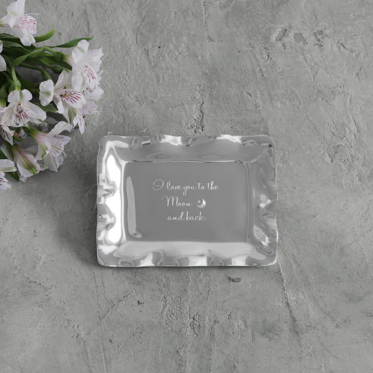 Vento Engraved Tray "I Love you to Moon and Back"