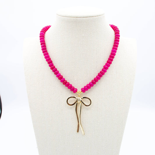 Charlotte Necklace - Magenta