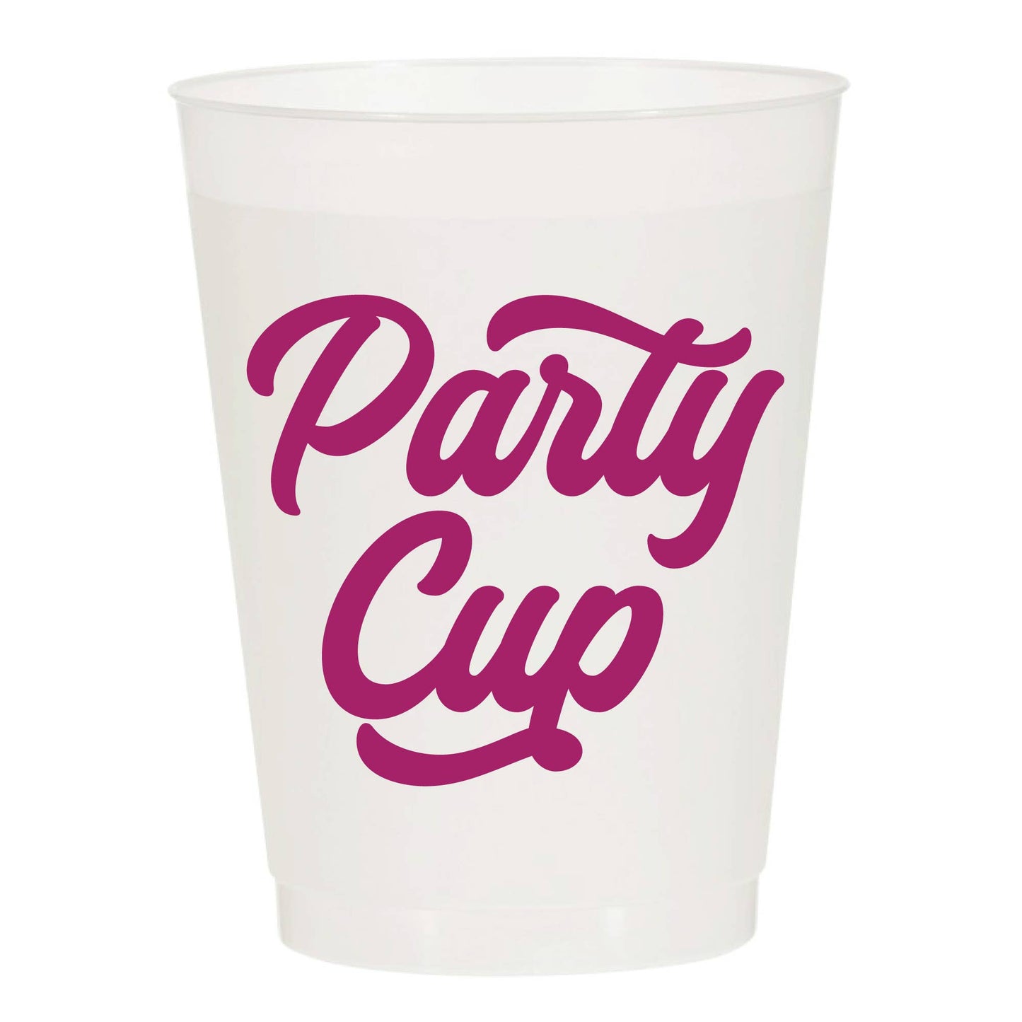 Party Cup Pink Frosted Cups