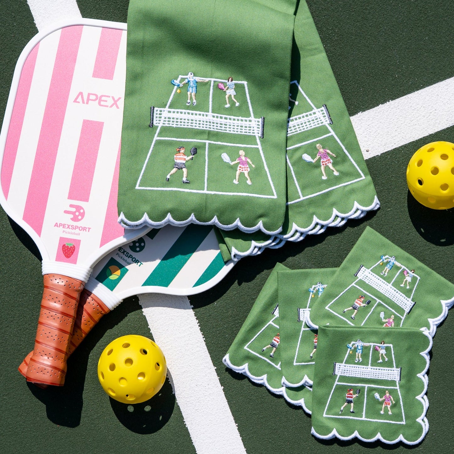 Day at the Courts Cocktail Napkin Set