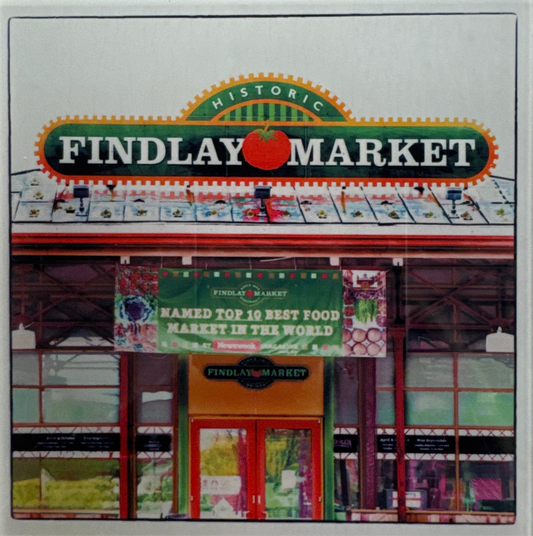 Glass Findlay Market Coaster