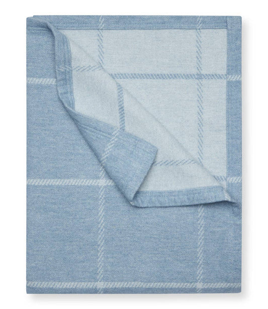 The Lightweight Blanket - Windowpane Cornflower