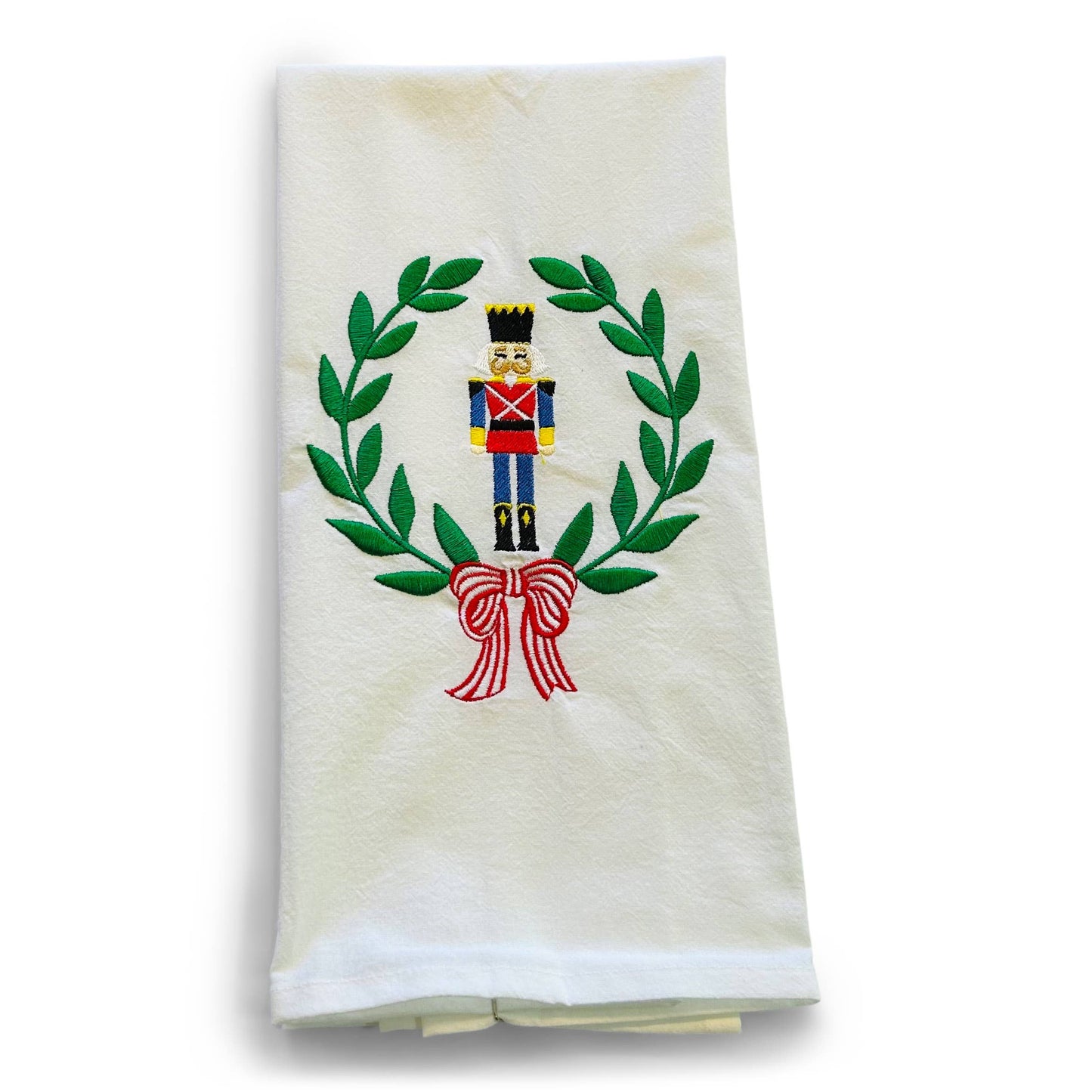 Nutcracker in Laurel Wreath Cotton Towel