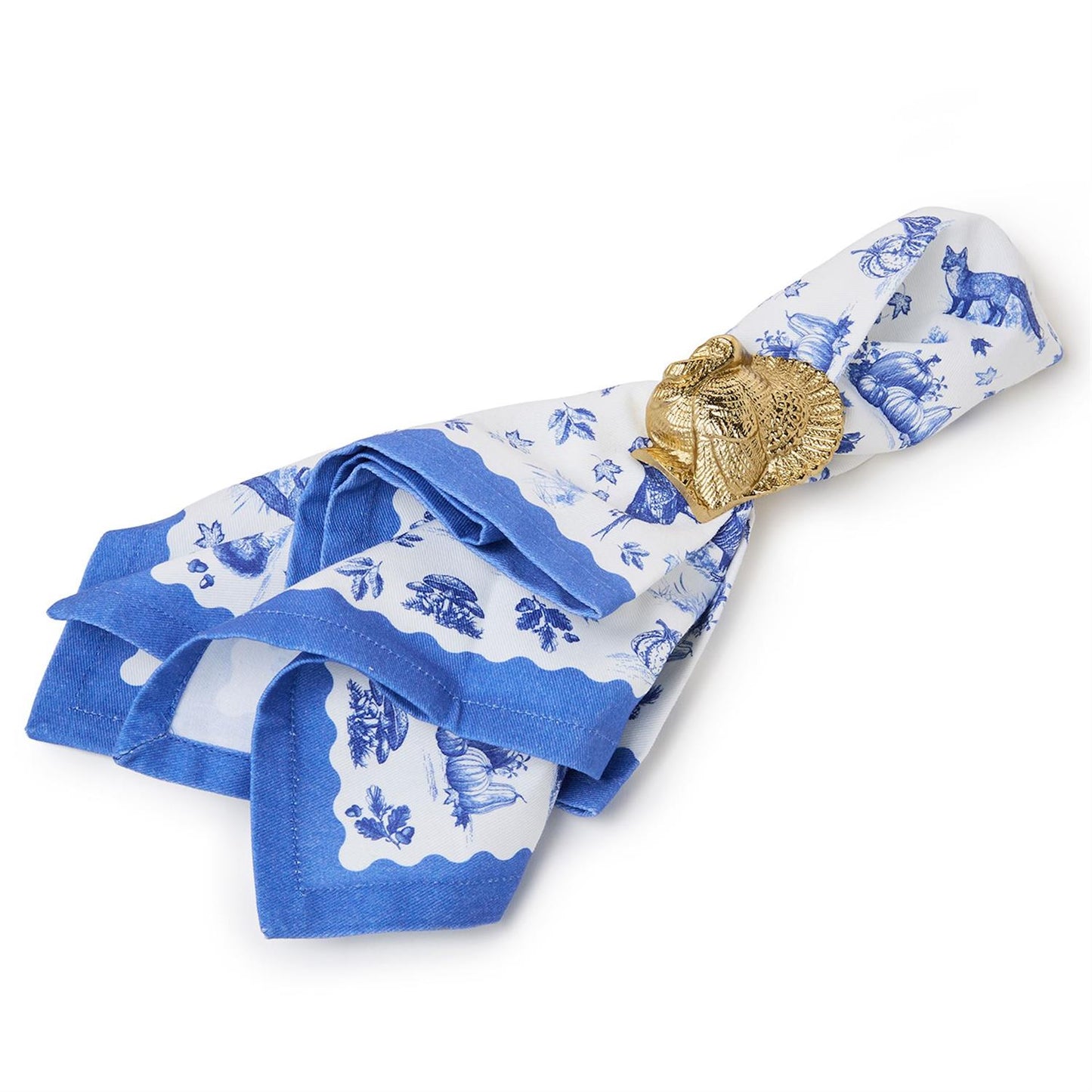 Golden Turkey Napkin Ring