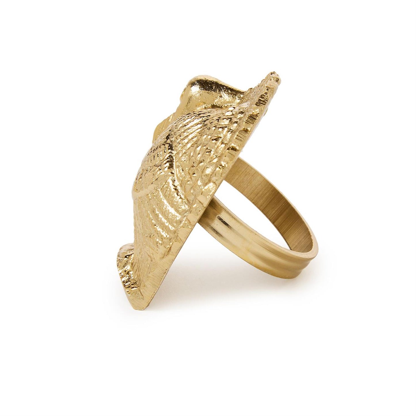 Golden Turkey Napkin Ring