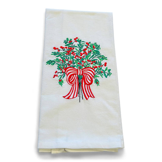 Red Berries Cotton Towel