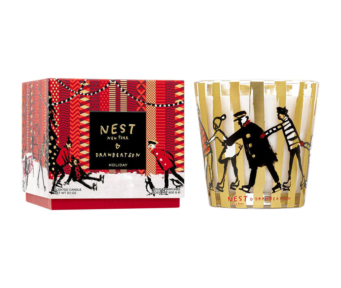 NEST x Drawbertson Holiday 3-Wick Candle 21.1oz
