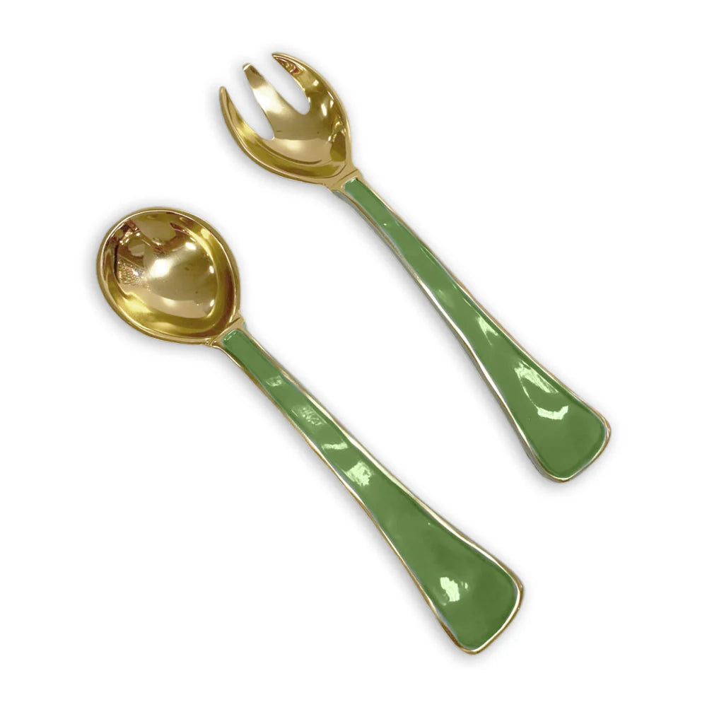 ENCANTO Soho Salad Servers | Leaf Green