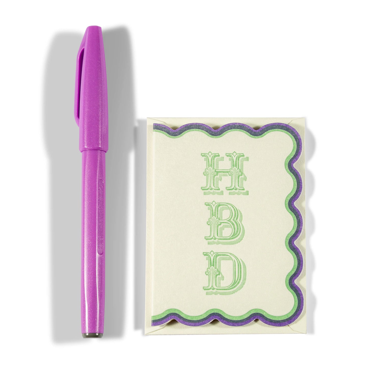 Letterpress Mini Greeting Card | HBD