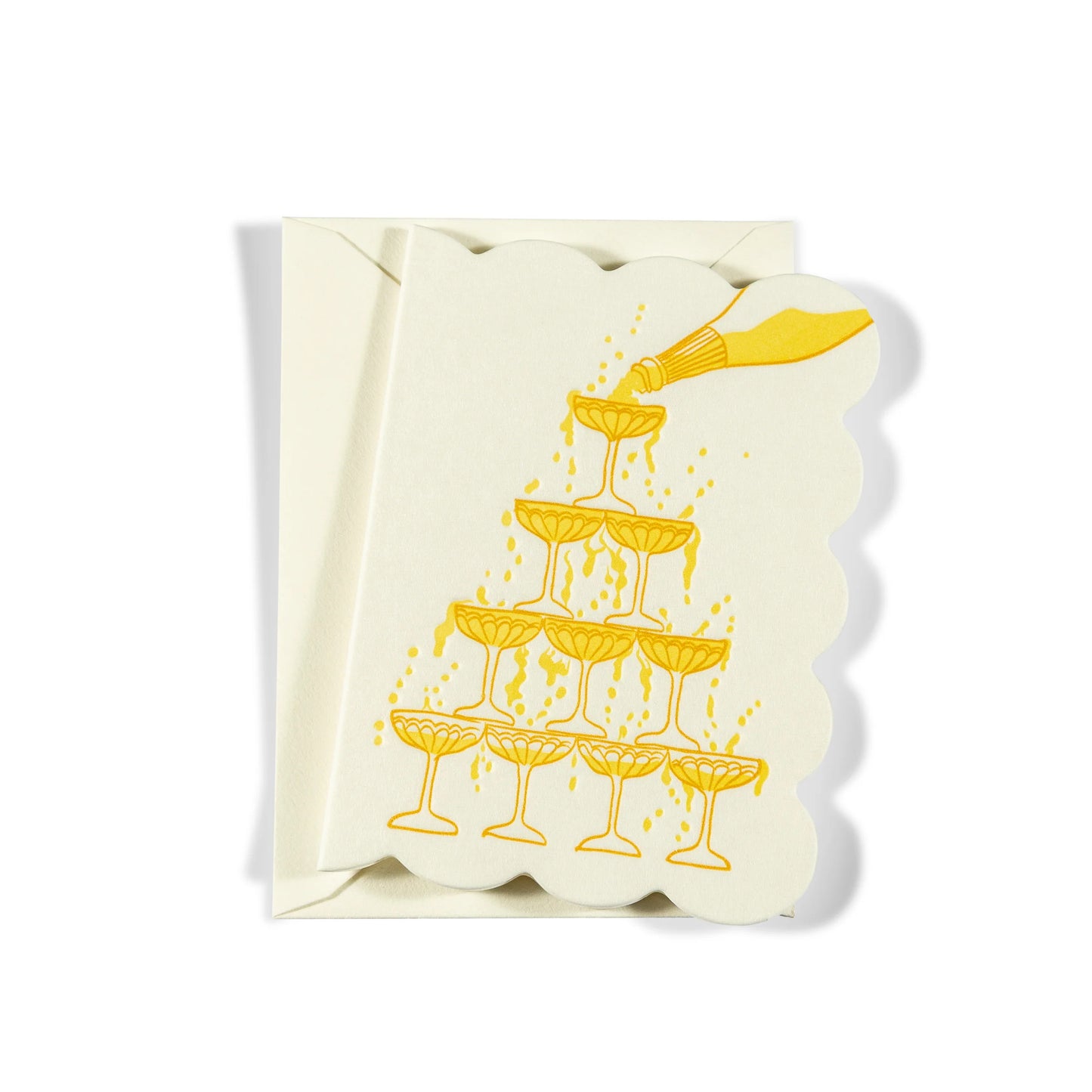 Letterpress Mini Greeting Card | Champs Tower | Celebration