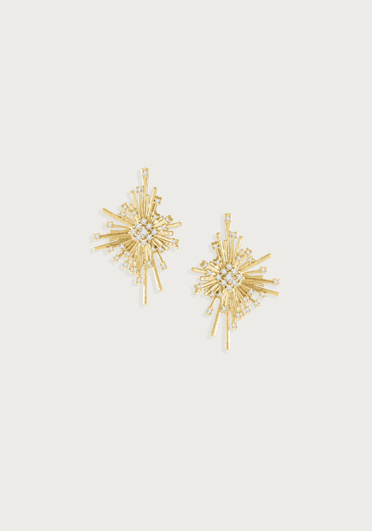 Celeste Statement Earrings | Gold