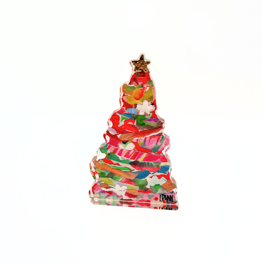 Itty Bitty Red Adorned Tree