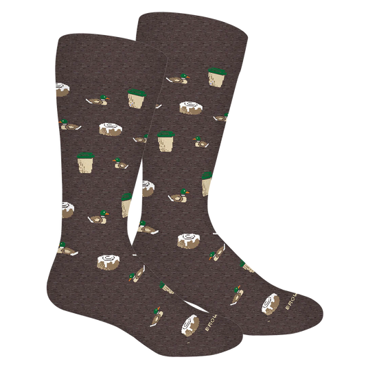 Starducks Crew Socks - Grey Heather