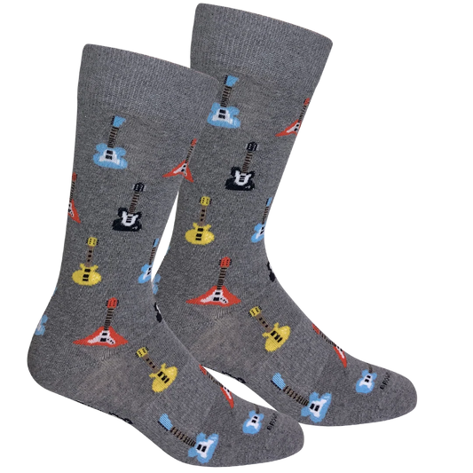 Electric Crew Socks - Light Grey Heather