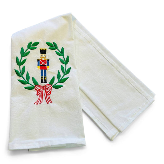Nutcracker in Laurel Wreath Cotton Towel