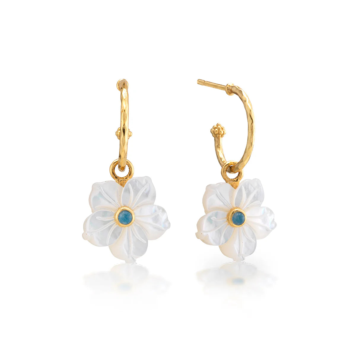 Mermaid Garden Hoop Earrings
