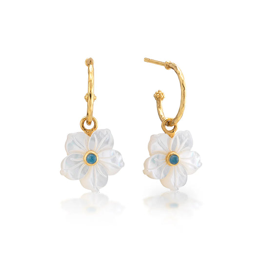 Mermaid Garden Hoop Earrings