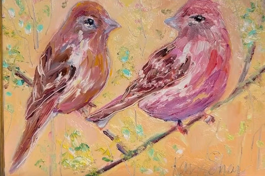 Purple Finch Love Birds