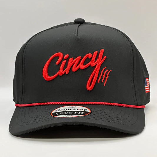 Cincy Hat - Black & Red