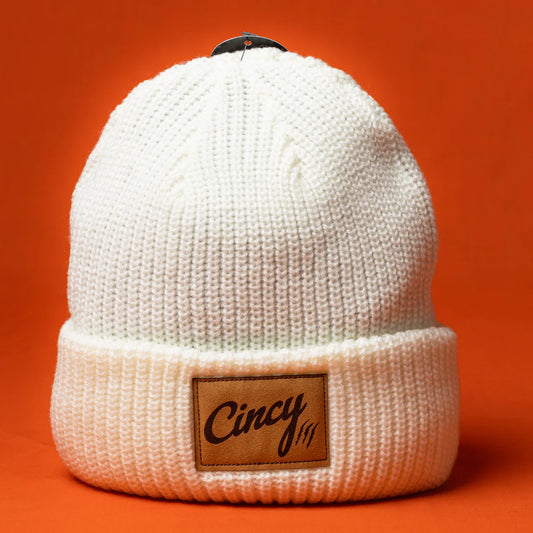 Cincy Hat - Off White Knit Beanie