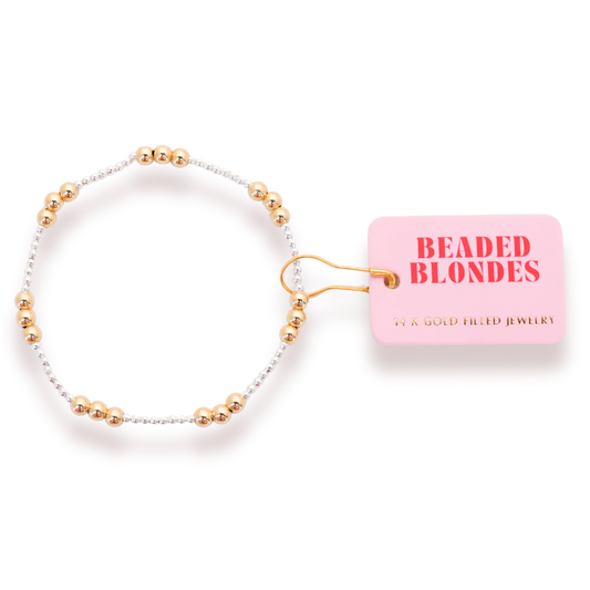 ILY Bracelet Gold with Silver