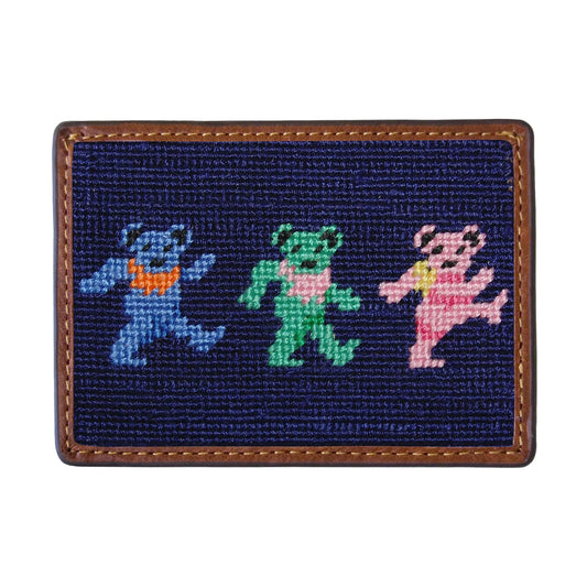 Dancing Bears Card Wallet (Dark Navy)