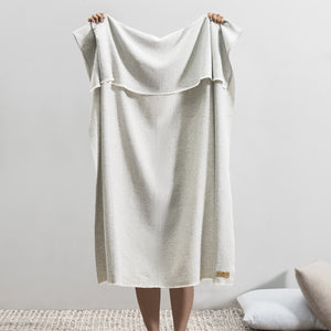 Light Gray Hudson Valley Throw
