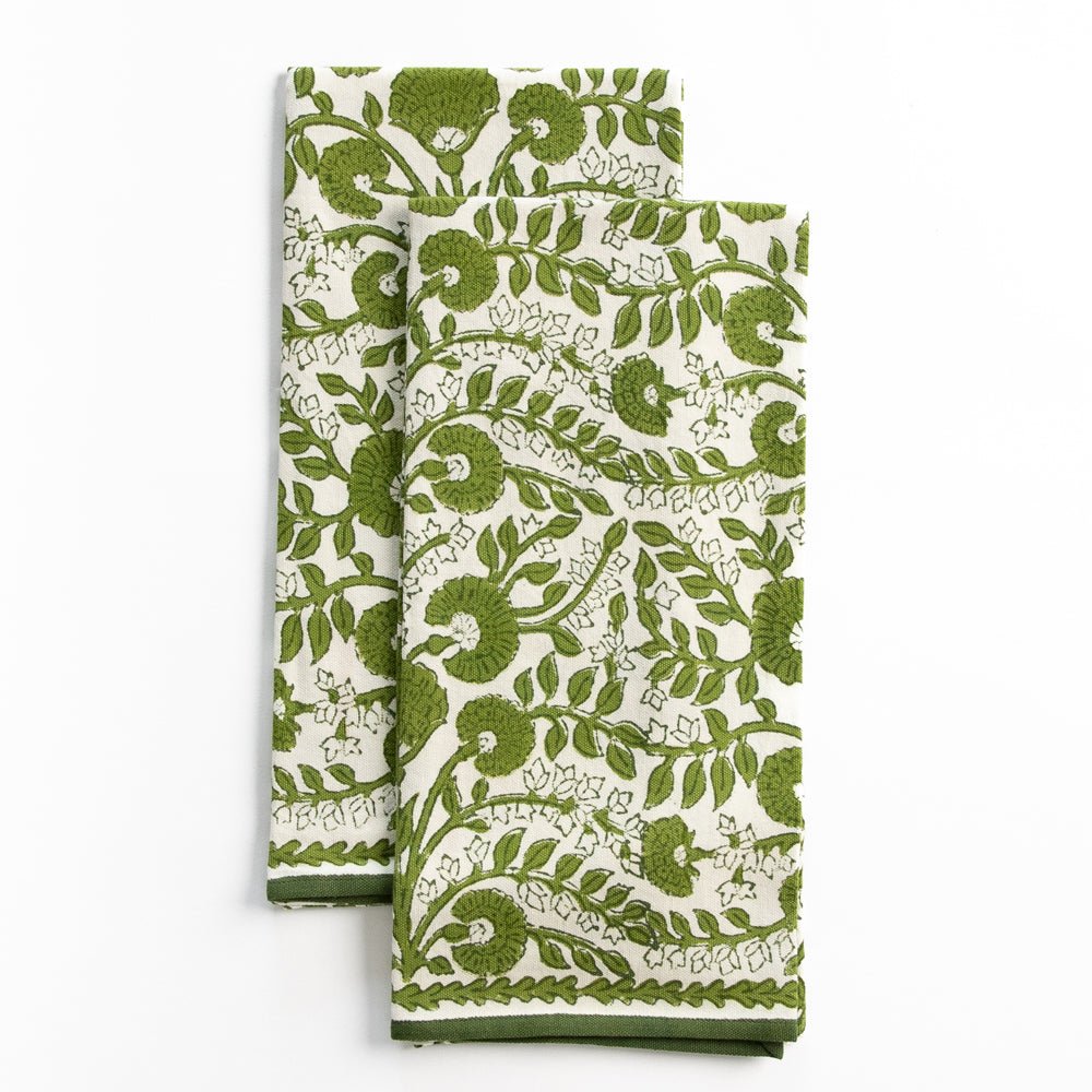 Cactus Flower Lettuce Tea Towel Set
