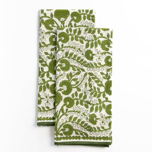 Cactus Flower Lettuce Tea Towel Set