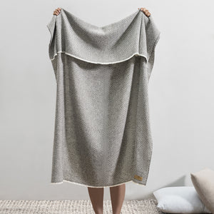 Charcoal Hudson Valley Throw