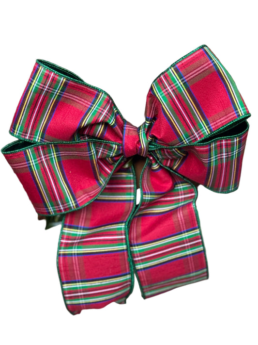 Holiday 2 Loop Plaid Bow